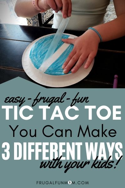 Kids Outdoor Tic Tac Toe You Can Make 3 Easy Ways | Frugal Fun Mom