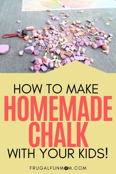 How To Make Homemade Chalk | Frugal Fun Mom