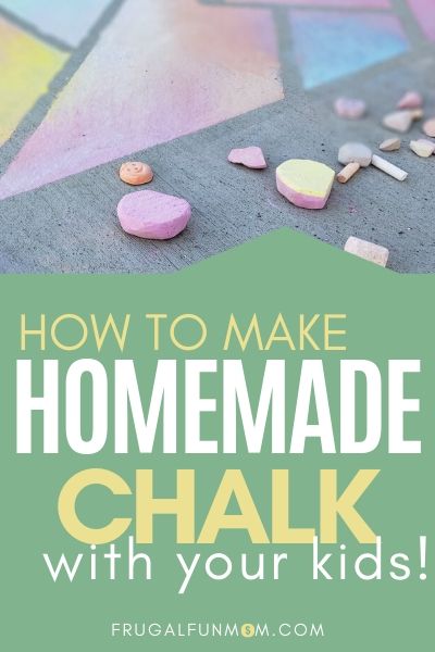 How To Make Homemade Chalk | Frugal Fun Mom