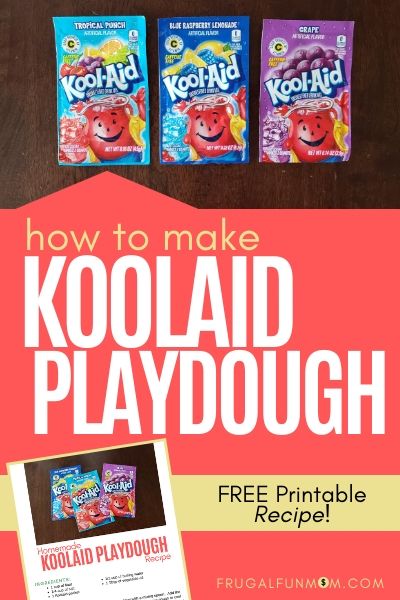 How To Make Koolaid Playdough | Frugal Fun Mom